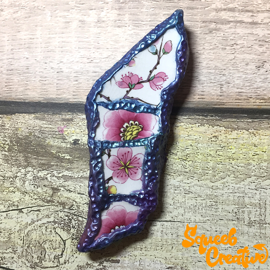 Broken China Porcelain Ceramic Pendant Necklace Jewellery Squeeb Creative