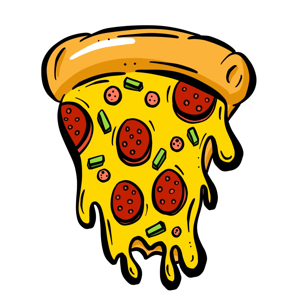 Eat Me Cartoon Pizza Slice SVG Illustration Collection by Squeeb Creative