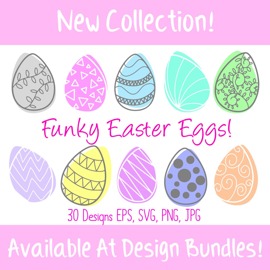 Easter Time! Easter Egg SVG Illustration Collection FREE DOWNLOAD squeeb creative