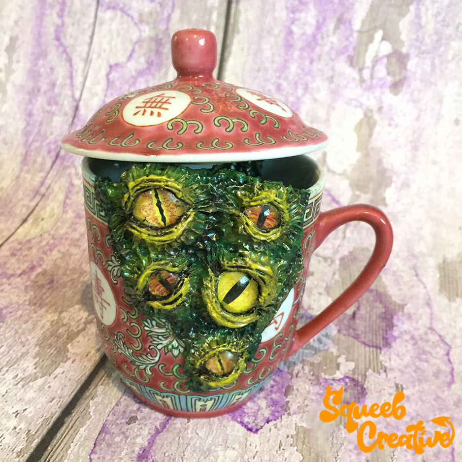 Monster Porcelain Kintsugi Cosclay Polymer Sculpt Sculpture Squeeb Creative 