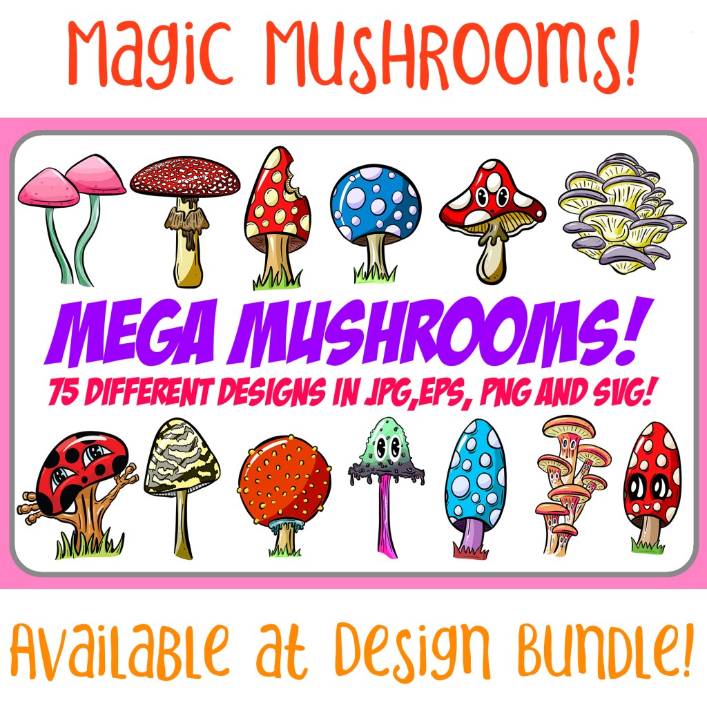 Collection of Mushrooms and Toadstools Squeeb Creative