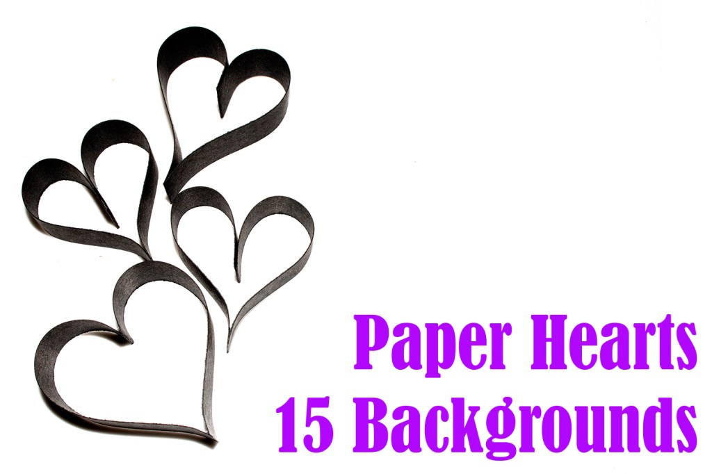 Paper Hearts DIY background collection for valentines or weddings by Squeeb Creative