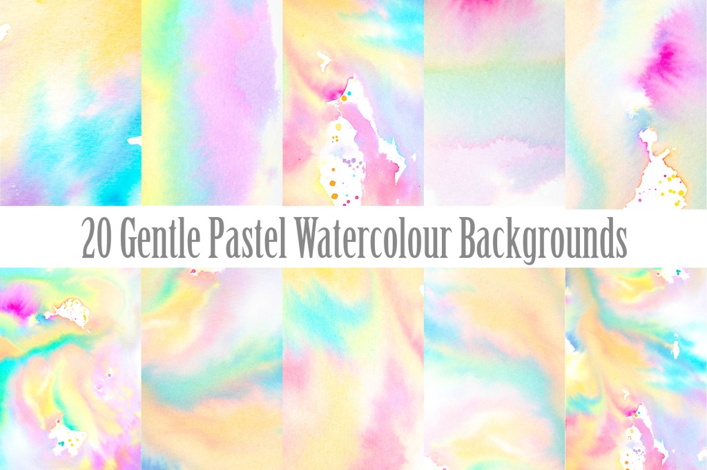 Gentle Pastel Watercolour Backgrounds Download Collection By Squeeb Creaive