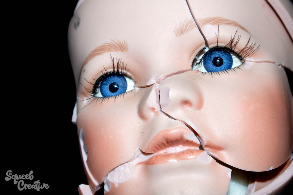Happy Halloween Broken Doll Parts Photography by Squeeb Creative