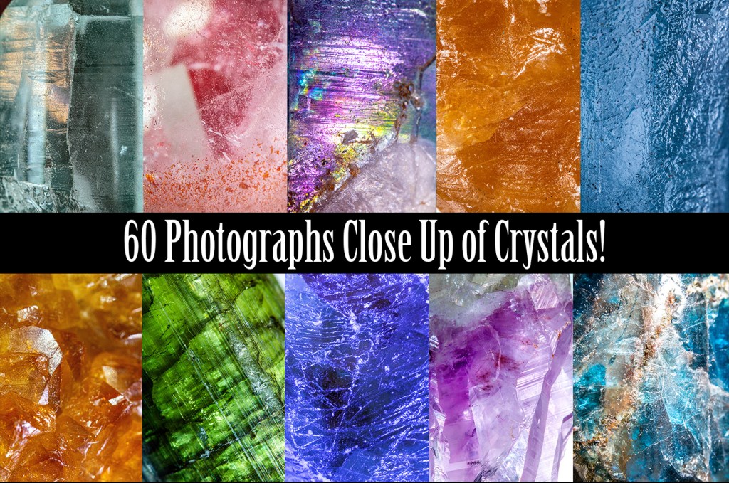 Healing Crystals Close Up Download Photography Collection by Squeeb Creative 