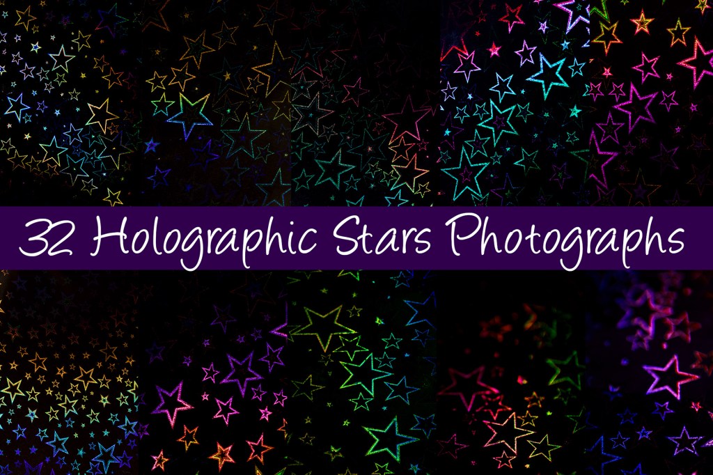 Holographic Stars Backgrounds Photography Download by Squeeb Creative