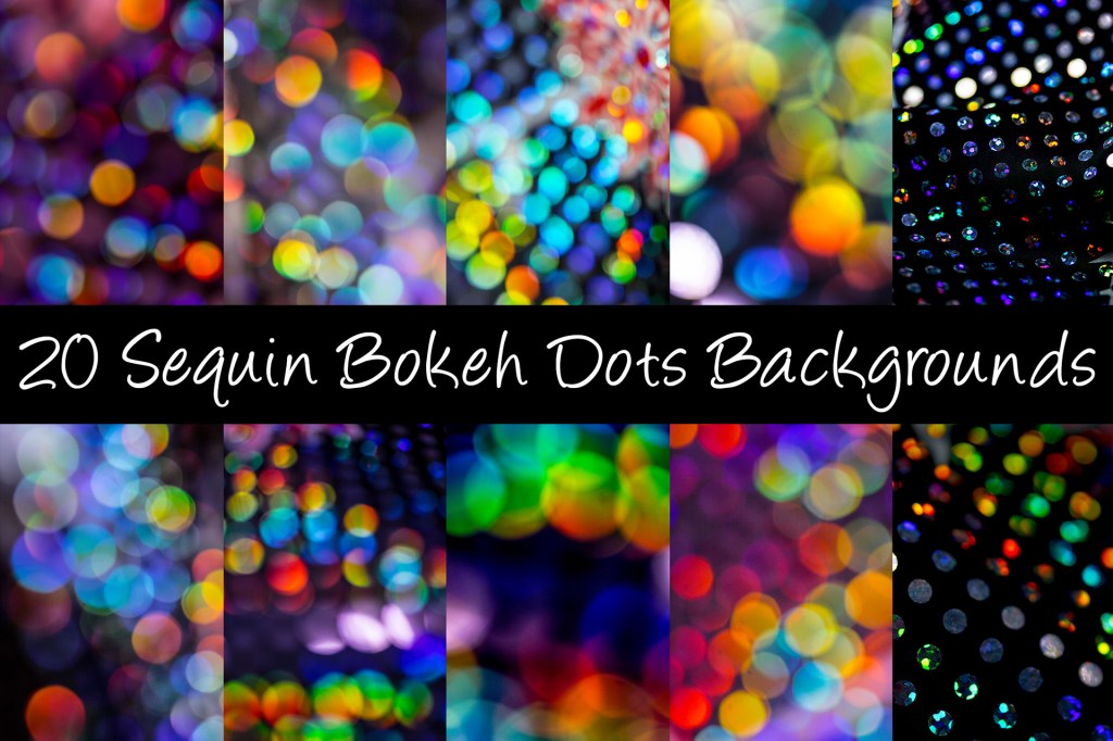 Sequin Bokeh Photography Bundle Collection for Backgrounds Squeeb Creative