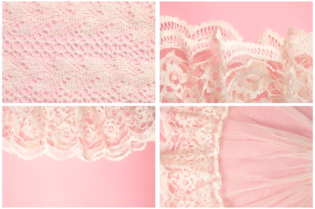 Pretty Lace Fabric Colour Background Photography Collection by Squeeb Creative