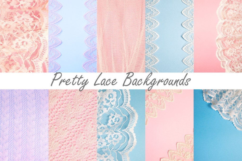 Pretty Lace Fabric Colour Background Photography Collection by Squeeb Creative