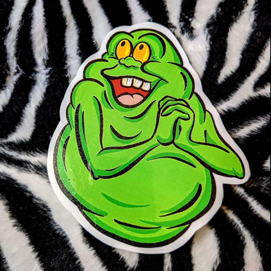Slimer The Real Ghostbusters Cartoon Character Lowbrow Sticker Art on sale at Etsy by Squeeb Creative