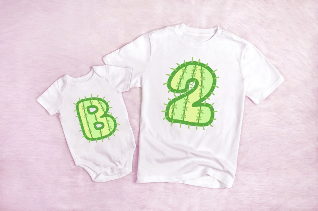 Cartoon Cactus Alphabet Letters and Numbers Collection download by Squeeb Creative