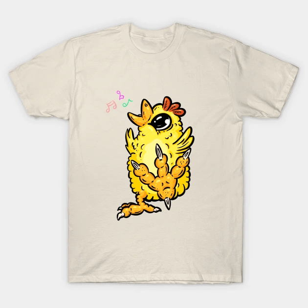 Dancing Spring Chicken Chick Cartoon Character by Squeeb Creative