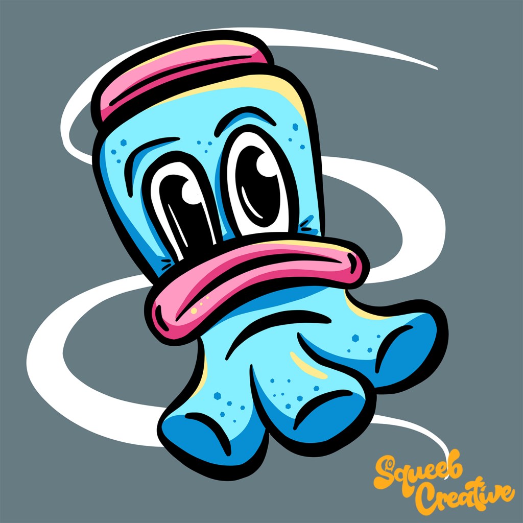 The Marshmallow Sugar Comedown Monster Cartoon&nbsp;Character