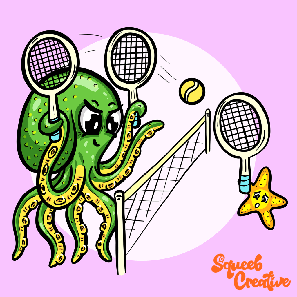 Octopus always cheats at&nbsp;tennis!