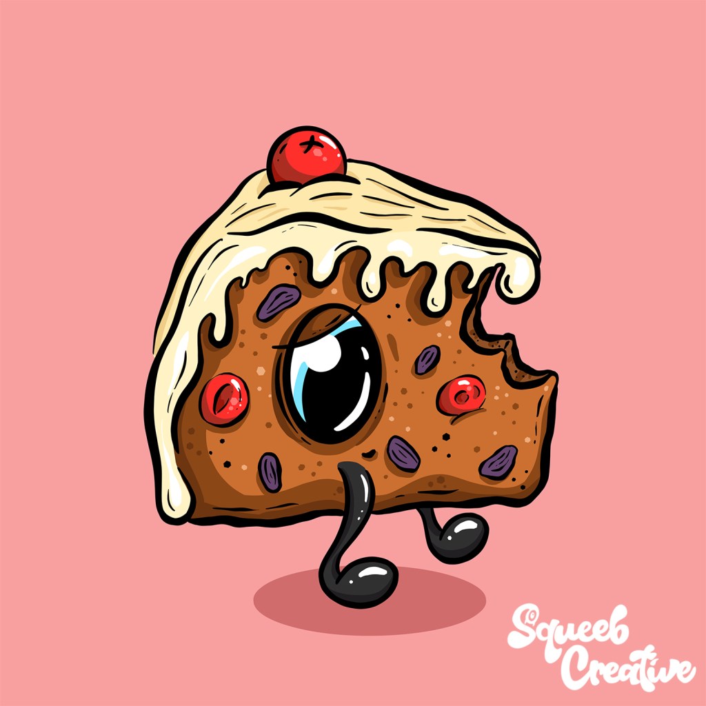 Gimme Cake Cartoon&nbsp;Mascot
