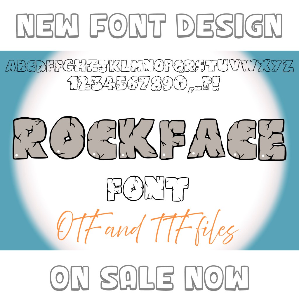 Heavy Rock! New Stone Font Design
