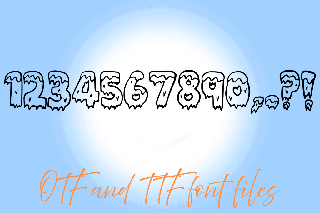 Mountain Ice Typeface Lettering ABC Text Font Illustration by Squeeb Creative