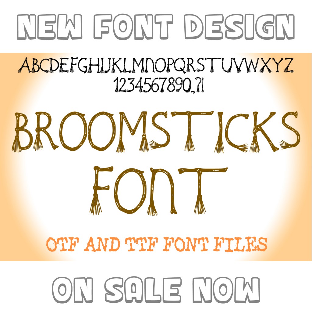 Gearing Up for Halloween – Broomstick&nbsp;Font