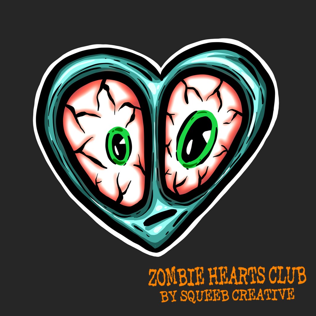 Awake Alan Zombie Hearts Club by Squeeb Creative