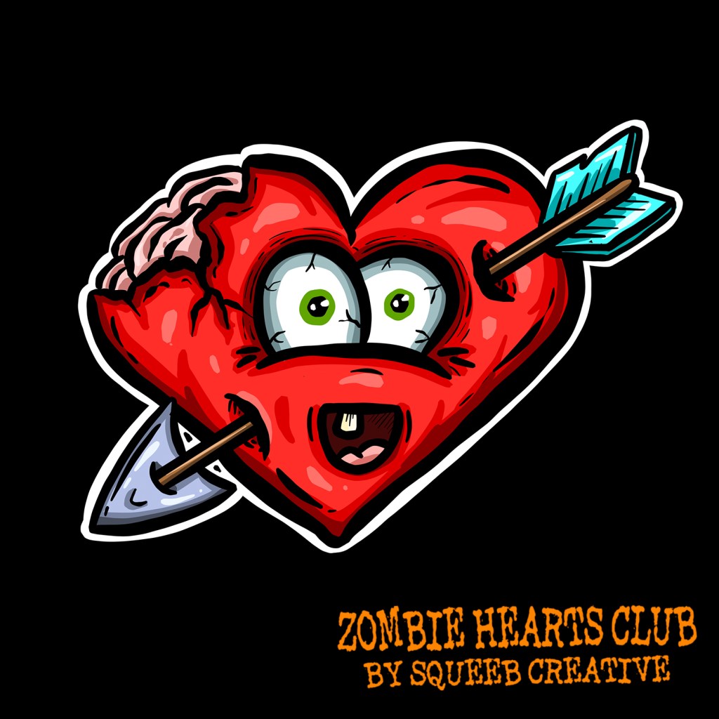 Cheery Sam Zombie Hearts Club by Squeeb Creative