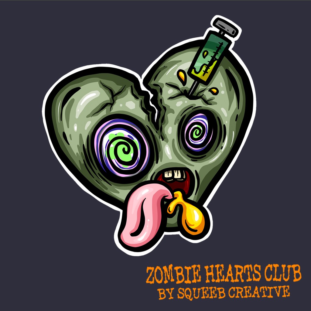 Clapped out Keith Zombie Hearts Club by Squeeb Creative