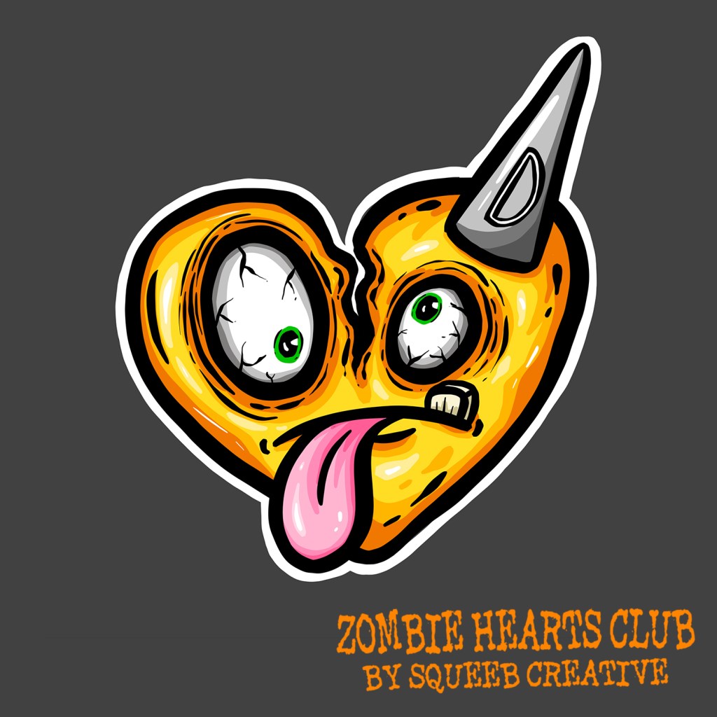 Derek Dunce Zombie Hearts Club by Squeeb Creative