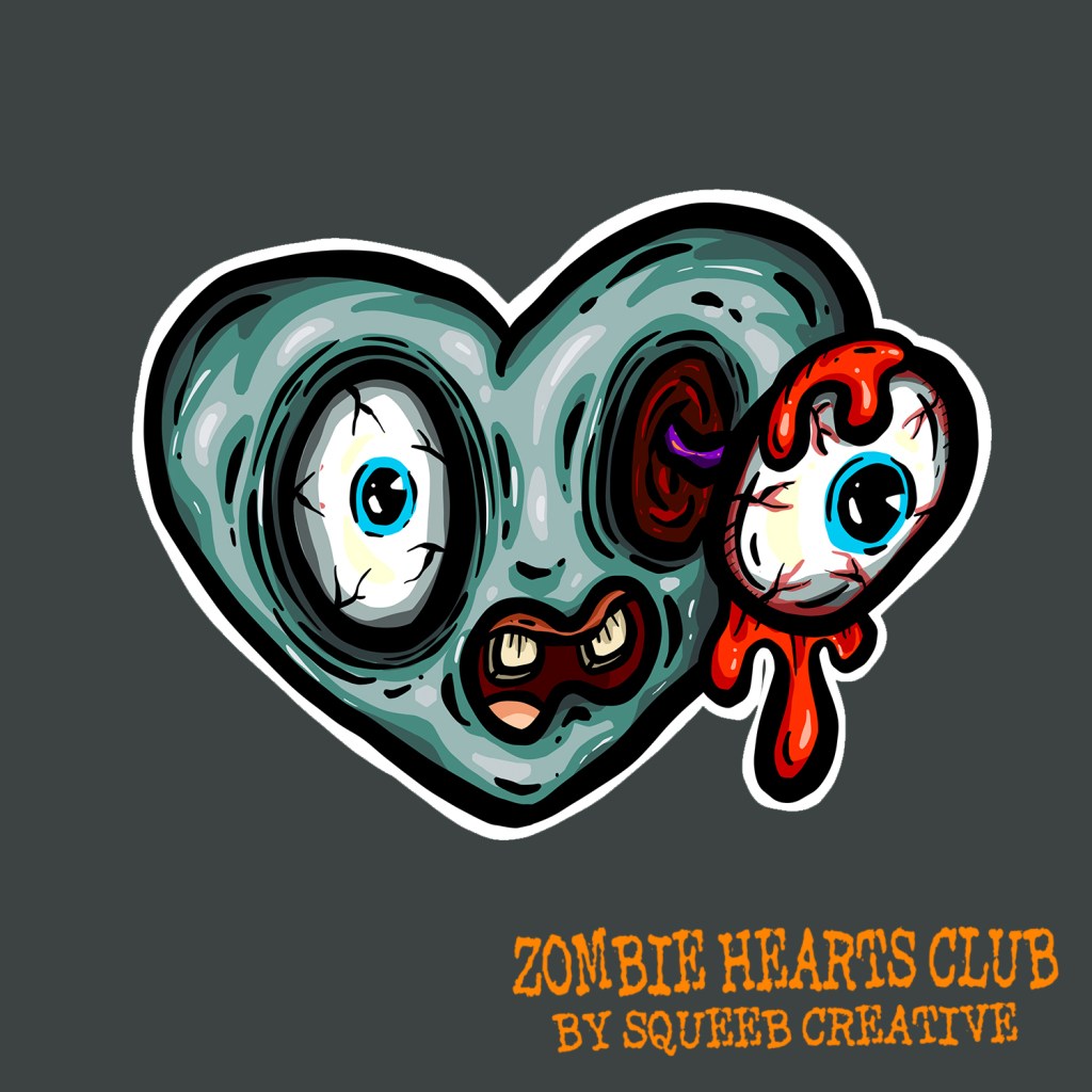 Eyeball Joe Zombie Heart Club by Squeeb Creative
