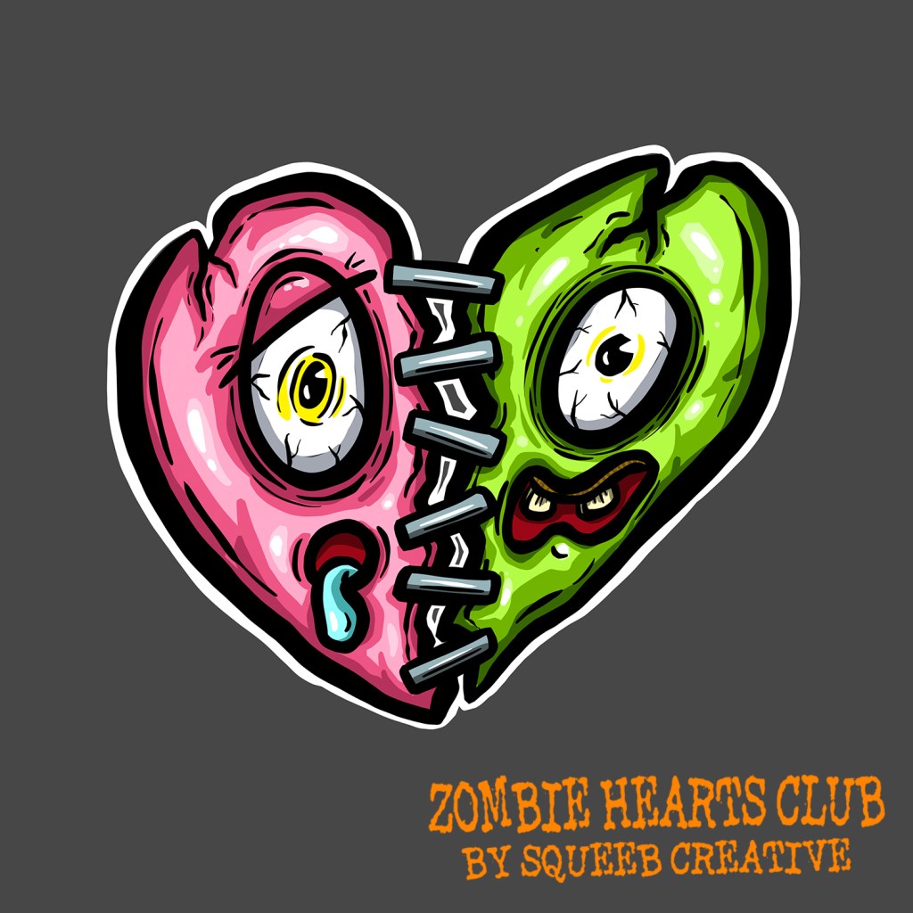 Frankie Zombie Hearts Club by Squeeb Creative