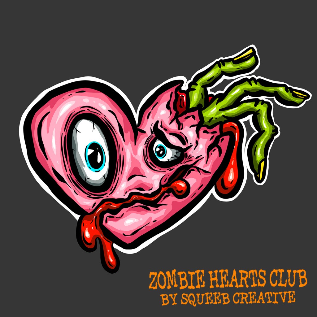 Freddie Fingers Zombie Hearts Club by Squeeb Creative