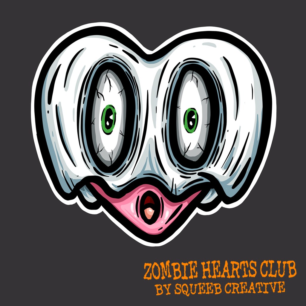Ghost Shell Zombie Hearts CLub by Squeeb Creative