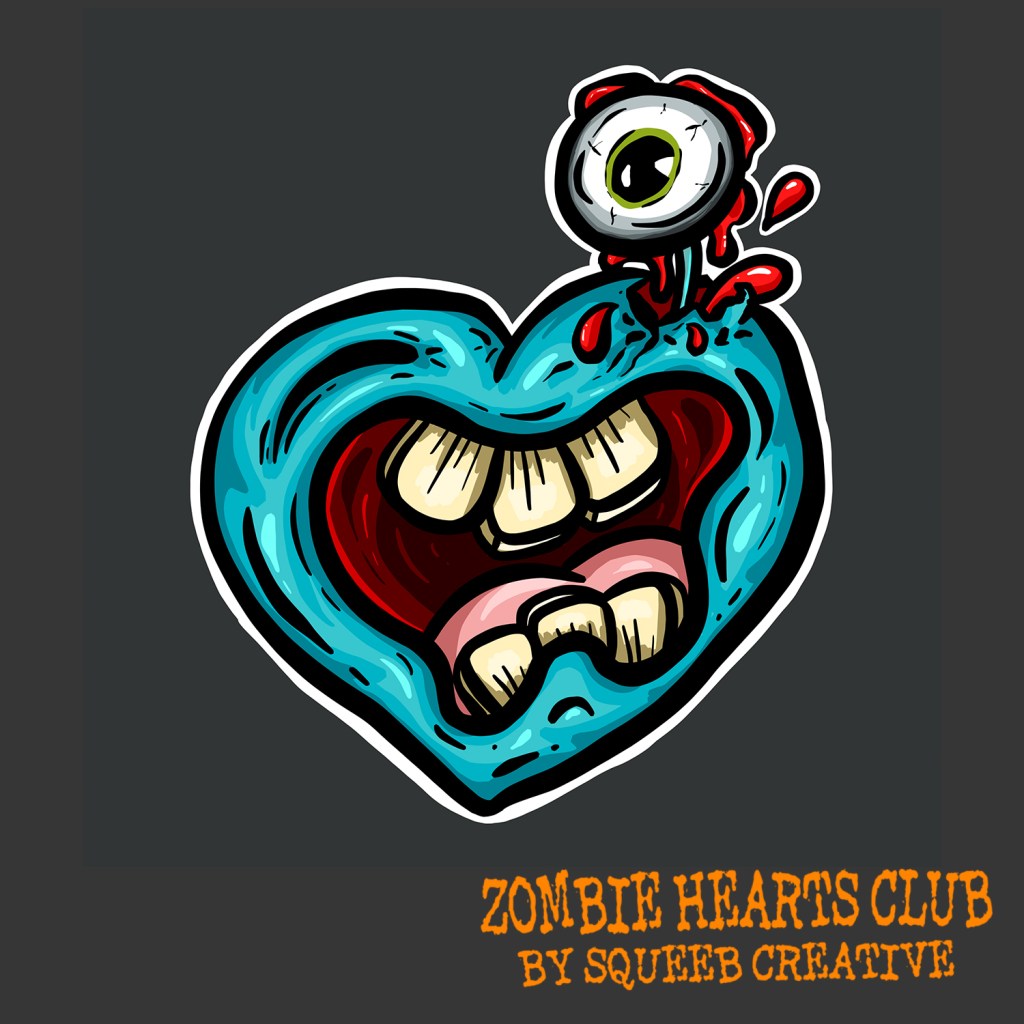 Harry Eyeball Zombie Hearts Club by Squeeb Creative