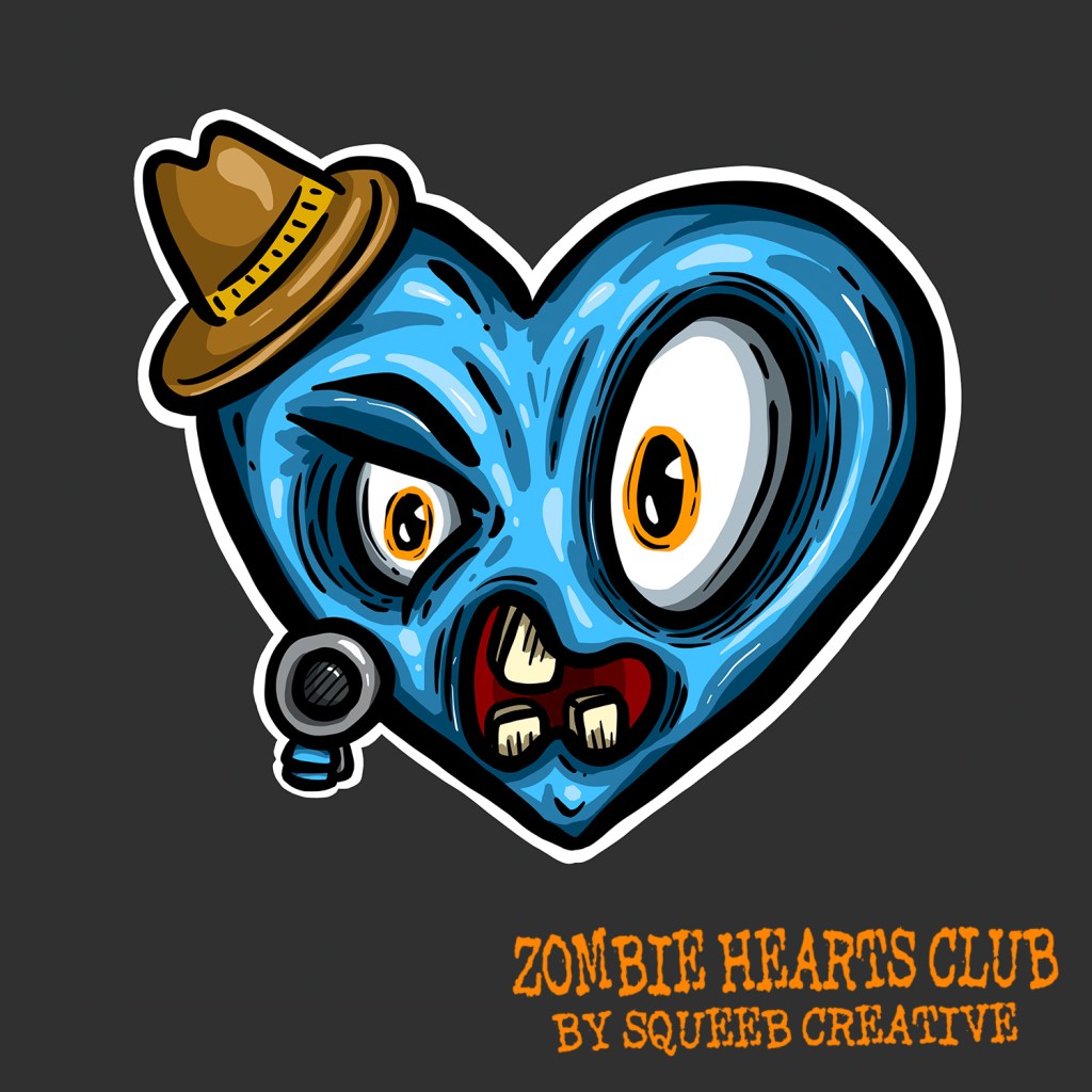 Johnny Gangster Zombie Hearts Club by Squeeb Creative