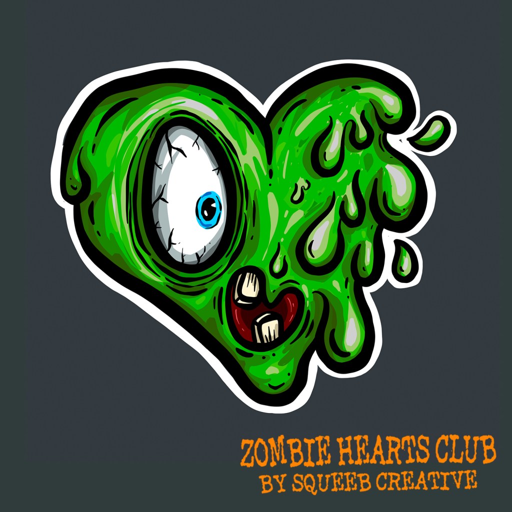 Melting Marjorie Zombie Hearts Club by Squeeb Creative