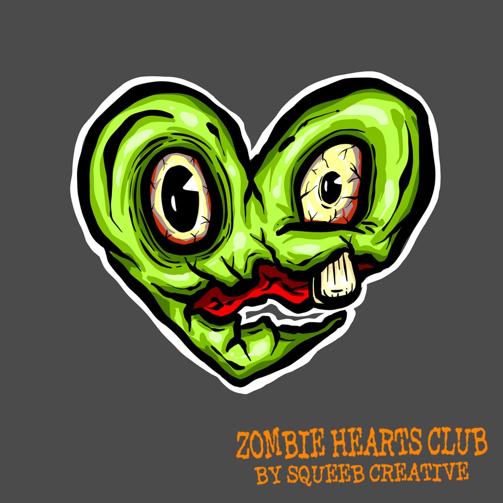 Weird Terry Zombie Hearts Club by Squeeb Creative green
