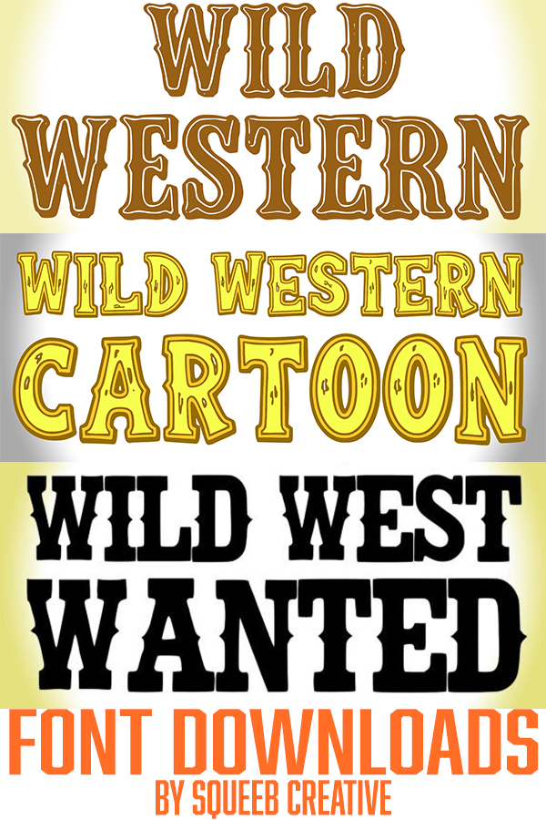 Yee-hah! Cowboy Wild West Lettering Font Design&nbsp;Collections!