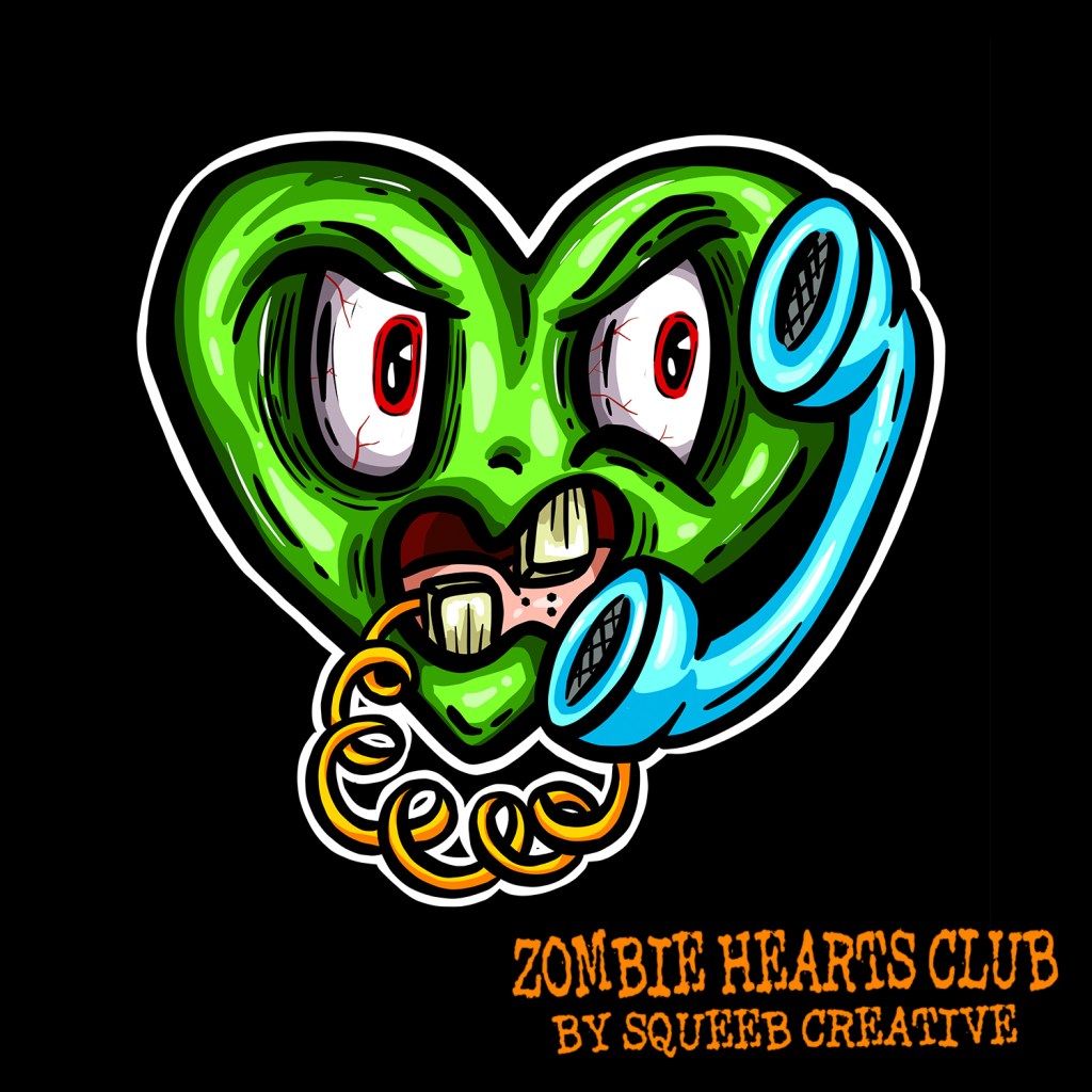Angry Tony Telephone Zombie Heart Club by Squeeb Creative