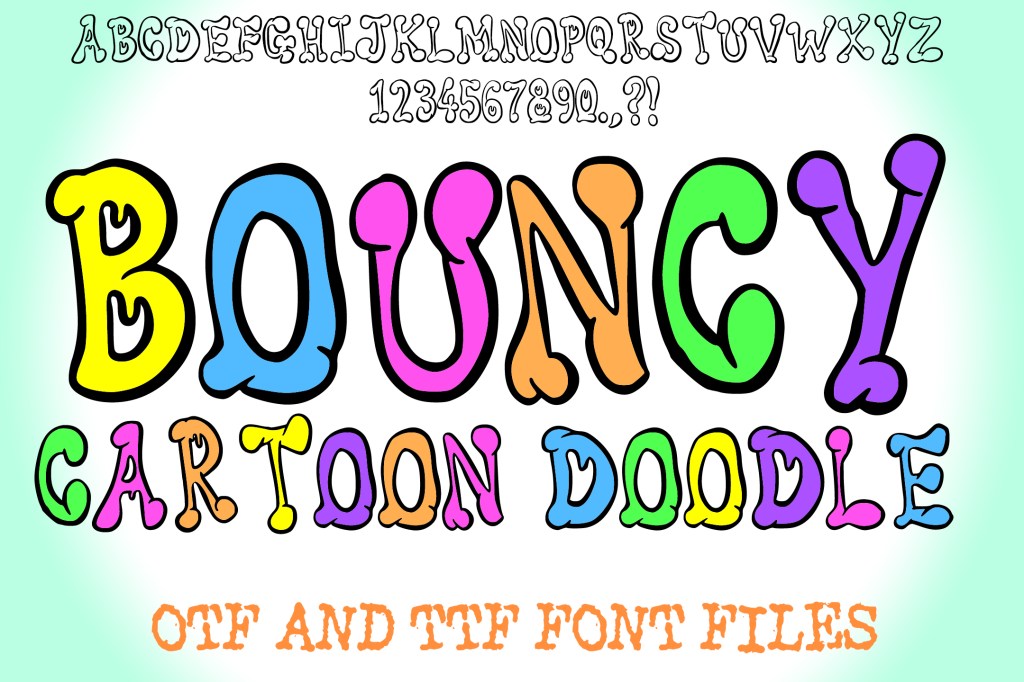 Introducing Bouncy Cartoon Doodle Font: A Playful Typeface for Fun&nbsp;Designs