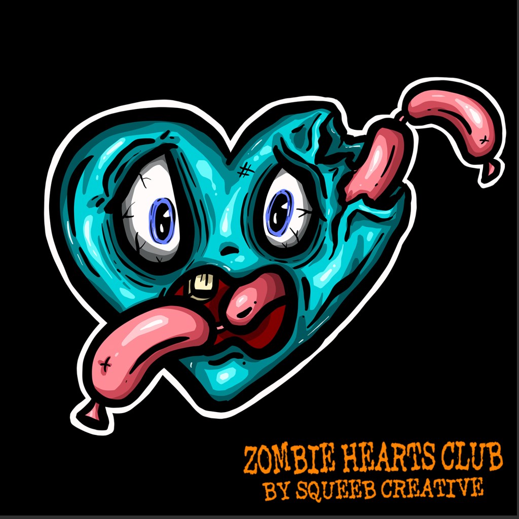 Chew Your Food Colin  Zombie Hearts Club by Squeeb Creative