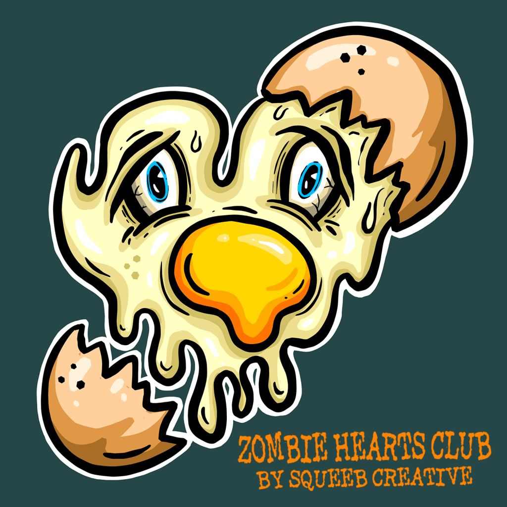 Eggy Jane Zombie Hearts Club by Squeeb Creative