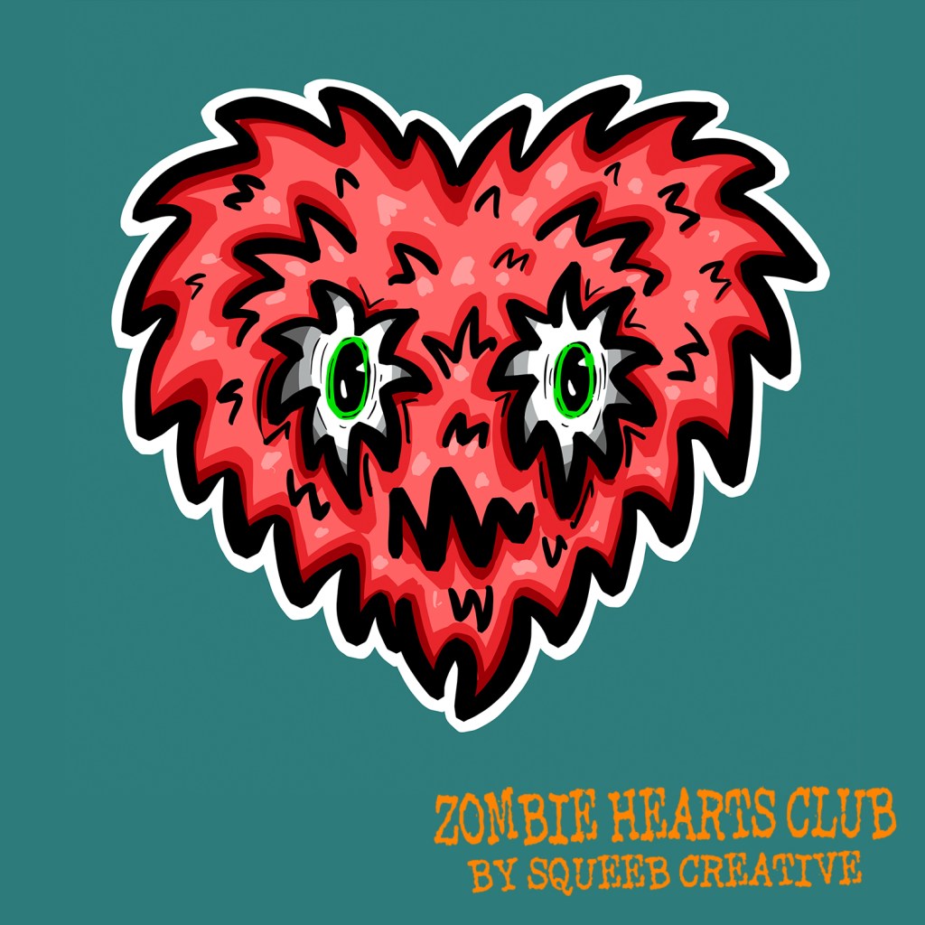 Furry Francis Zombie Hearts Club by Squeeb Creative
