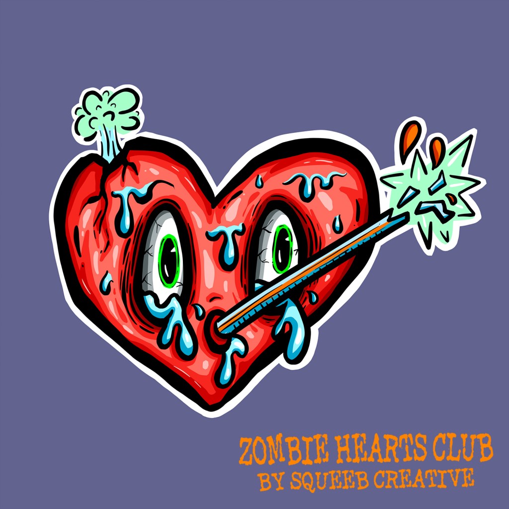 Hugo Heatwave Zombie Hearts Club by Squeeb Creative