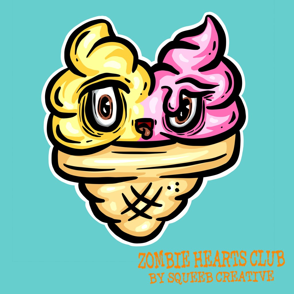 Isobel Ice Cream Zombie Hearts Club by Squeeb Creative