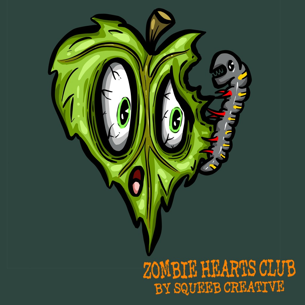 Leafy Frank Zombie Hearts Club by Squeeb Creative