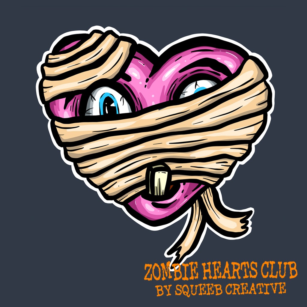 Morris Mummy Zombie Hearts Club by Squeeb Creative