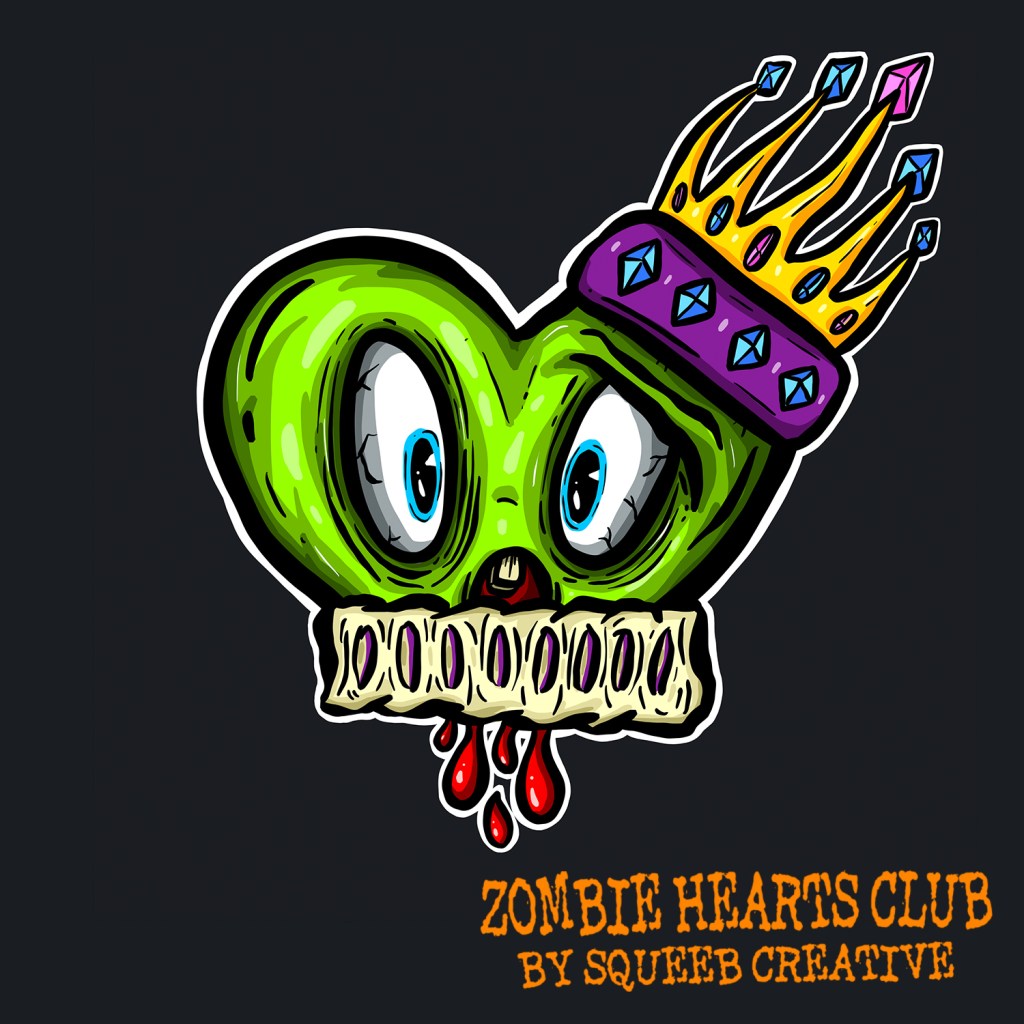 Queenie Zombie Hearts Club by Squeeb Creative