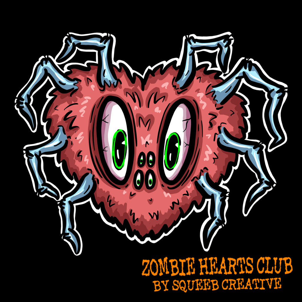 Abigail Arachnid Zombie hearts Club by Squeeb Creative