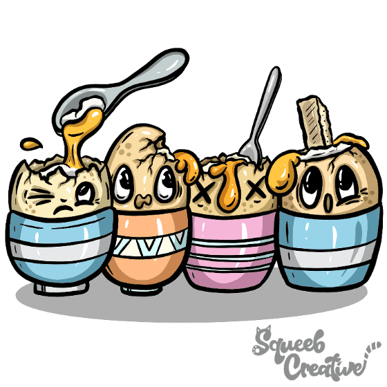 Eggs Eggs Eggs. Cartoon Breakfast&nbsp;Time