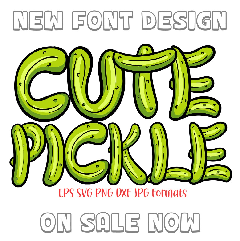 Pickle Cartoon Font by Squeeb Creative