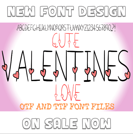 Floral and Valentines Love Fonts for&nbsp;Spring
