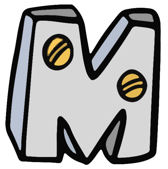 Metal Steel Lettering Font ABC SVG PNG Cartoon Type by Squeeb Creative